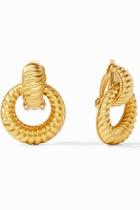  Olympia Doorknocker Clip-on Earrings-gold