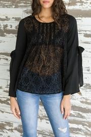  Burnout Velvet + Matte Satin Blouse
