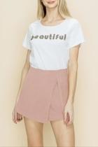  Woven Wrap Skort