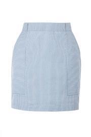  Fair-trade Pinstripe Mini Skirt