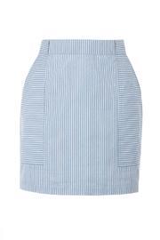  Fair-trade Pinstripe Mini Skirt