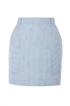  Fair-trade Pinstripe Mini Skirt