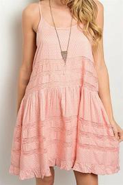  Pink Trapeze Dress