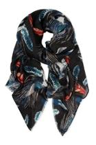  Feather Printed Scarf