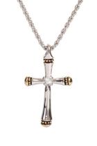  Canias-collection Single-row Cross-necklace