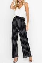 Striped Pants, Black