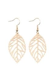  Leaf-cast Hook-earrings