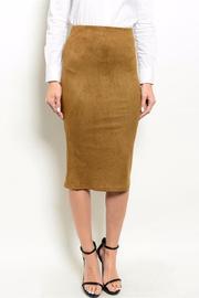  Suede Midi Skirt