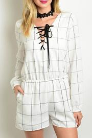  White Black Romper