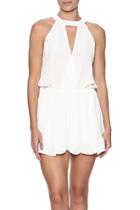  Ivory Chiffon Romper