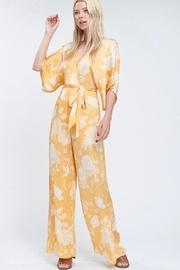  Yellow Floral Jumpsuit