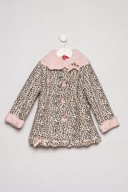  Leopard Dress Coat