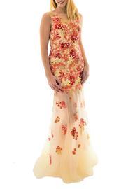  Floral Illusion Gown