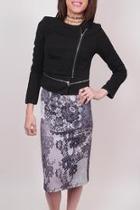  Lace Print Skirt