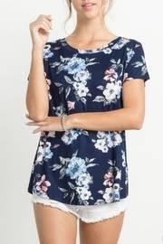  Navy Floral Tee