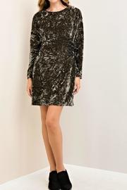  Green Gathered Dress