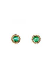  Chrysoprase Pave Studs