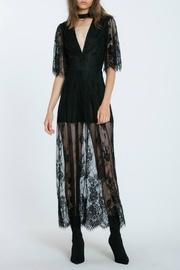  Black Lace Maxi Romper