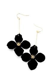 Black Flower Earrings