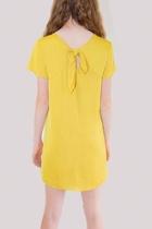  Silky Yellow Skirt