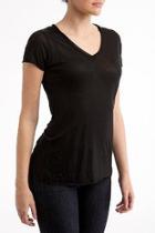  Soft-knit V-neck Tee