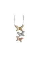  Tri-color Butterfly Necklace