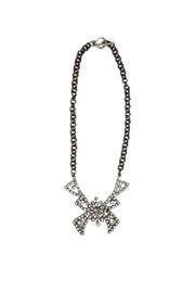  Rhinestone Bow Necklace