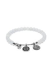  White Chalcedony Mantra Bangle