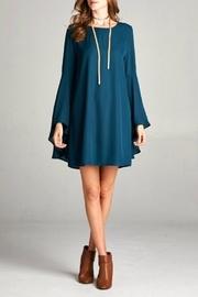  Open-back Bell-sleeve Dress