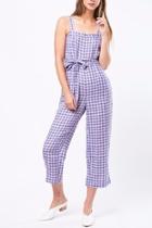  Checkered Jumpsuit With Belt