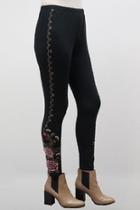  Boho Embroidered Legging