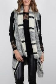  Check Cardigan Vest