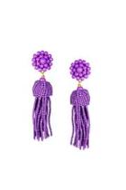  Purple Tassel Earrings