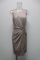  Round-neck Draping Dress