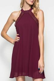  Plum Halter Dress