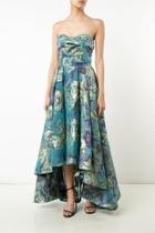  Floral Strapless Gown