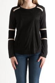  Suedette Contrast Top