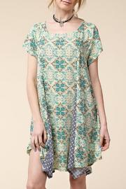  Green Flounce Dress