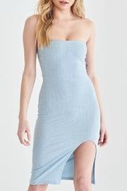  Ribbed Strapless Midi-dress