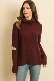  Turtleneck Elbow Sweater