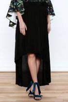  Black Wrap Skirt