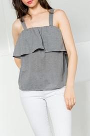  Grey Flounce Top