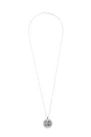  Round Monogrammed Pendant Necklace