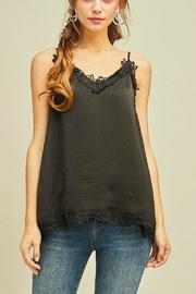  Satin-black Camisole Top