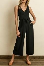  Black Cutout Wrap Jumpsuit