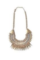  Spiked Gold Necklace