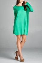  Green Piko Dress