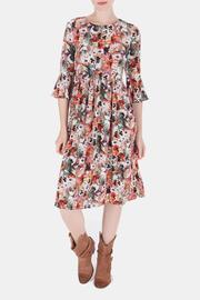  Fall Floral Midi Dress