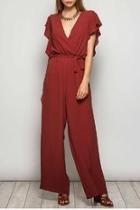  Flutter Sleeve Jumpsuit