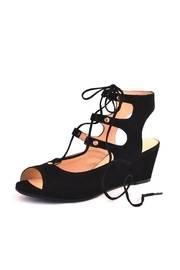  Tie Up Peep Toe Sandal